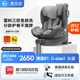 虎貝爾（HBR）E360兒童安全座椅0-6-12歲寶寶車(chē)載通風(fēng)散熱i-Size認證棋盤(pán)格灰