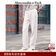 Abercrombie & Fitch【經(jīng)典直筒】小麋鹿圖案女裝25秋冬新款美式百搭衛褲147-5165 白色 S (165/72A)