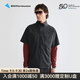 KLATTERMUSEN攀山鼠10468維德男款輕量套頭短袖夾克-Vidre Zip SS Jacket M's 999/Black黑色 M