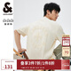 杰克·瓊斯（JACK&JONES） 新款重磅棉寬松復(fù)古哥特字母發(fā)泡印情侶短袖T恤男裝225101028