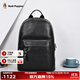 暇步士（Hush Puppies）男士雙肩包大容量電腦包14英寸休閑旅行包男學(xué)生書(shū)包鉚釘元素背包 黑色HA-2111028W-5720