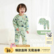 齊齊熊（ciciibear）[5A抗菌200G]寶寶秋衣秋褲套裝男童純棉A類內(nèi)衣兒童保暖衣 純棉-薄荷綠-恐龍-200G-送禮盒 110 （建議100-106 32-36斤）
