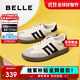 百麗復古拼色德訓鞋新款百搭簡(jiǎn)約運動(dòng)休閑鞋B2614AM5 米白 37