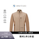 BMW STUDIO寶馬男裝秋冬季保暖潮流時(shí)尚百搭通勤拼接男士夾克外套 TOASTY BROWN L
