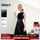 ONLY夏季百搭不規則裙擺中長(cháng)款吊帶連衣裙女|124207093 H1Z 黑色 L (170) 88A