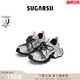 SugarSu白鹿于文文同款|SugarSu酥履秋季復古增高綁帶老爹女鞋 千禧銀 38