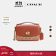 蔻馳（COACH）新款女士CASSIE 17號翻蓋單肩包斜挎包百搭早秋通勤女包 B4/棕黃色 焦糖色(新版）