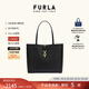 芙拉（FURLA）[11.11搶先購]MIANOVA牛皮大號女士上班族通勤大容量手提托特包 黑色