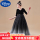 迪士尼（Disney）女童禮服兒童管弦樂(lè )大小提琴鋼琴演出服大合唱小主持人公主裙秋冬 熱售黑色 150 身高140-150cm年齡9-10歲
