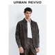 UR2025冬季新款男裝復古廓形貼袋按扣棉質(zhì)牛仔襯衫UMM850088
