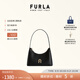 芙拉（FURLA）【禮物】DIAMANTE牛皮迷你女士單肩包腋下包鉆石包高級感 黑色