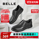 百麗男鞋商場(chǎng)同款牛皮革商務(wù)休閑皮鞋7GM01CM1 黑單里 41