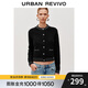 UR2025秋季新款女裝氣質(zhì)經(jīng)典法式小香針織開(kāi)衫UWM950088 黑色 L