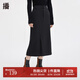 播不規則半身裙女商場(chǎng)同款秋冬新款氣質(zhì)黑色裙子BDQ4BD1602 K40黑色 L