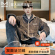 貓人（MiiOW）睡衣男士珊瑚絨冬季加厚保暖長(cháng)袖長(cháng)褲保暖家居服男可外穿25年新款 深灰口袋 【法蘭絨睡衣-零下十度也能穿】 XL 【推薦體重140-160斤】
