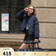 三彩2025冬季新款90白鴨絨羽絨服保暖時(shí)尚棒球服休閑外套M 藏青色 L 165/88A