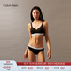 Calvin Klein內衣女士莫代爾混紡舒適上托ck輕運動(dòng)無(wú)鋼圈軟支撐薄墊背心式文胸 UB1-太空黑 S