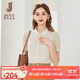 經(jīng)典故事（JANE STORY）高端精致雪紡襯衫女2025夏季新款法式氣質(zhì)波點(diǎn)襯衣小個(gè)子短袖上衣 T63 杏咖金 XL