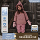 Teenie Weenie Kids小熊童裝秋季男女寶刺繡連帽三防羽絨服羽絨褲 粉色 100 cm