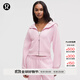 lululemon丨Scuba 女士超寬松款拉鏈連帽衫 LW3HTLS 喜悅粉 XS /S