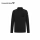 CARNAVAL DE VENISE柔軟鎖溫針織威尼斯2025新款男春秋半拉鏈立領(lǐng)長(cháng)袖T恤上衣 經(jīng)典黑07 2XL
