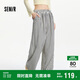 森馬（Semir）休閑褲女松緊腰遛彎長(zhǎng)褲慵懶2025夏條紋闊腿褲顯腿長(zhǎng)109325127010