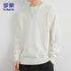羅蒙（ROMON）毛衣男秋冬季休閑寬松圓領(lǐng)針織衫男士保暖百搭男裝上衣純色打底衫