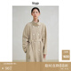 旅途原品ltyp 斜紋苧麻棉文藝風(fēng)衣 經(jīng)典休閑立領(lǐng)外套女秋季新款 卡其色 現貨 M