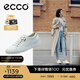 愛步（ECCO）板鞋女 時(shí)尚潮流百搭簡(jiǎn)約經(jīng)典平底鞋日常休閑板鞋女 柔酷430003 白色43000301007 37 （偏小，建議選大一碼）
