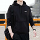 阿迪達斯 （adidas）衛衣男裝 秋季新款運動(dòng)服跑步潮流時(shí)尚舒適連帽保暖休閑套頭衫 黑色/連帽/主推 M /175