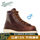 DANNER丹納都市戶(hù)外休閑Bull Run真皮工裝靴馬丁靴男士手工防滑耐磨中幫 15552-棕咖-男EE寬版-圓頭 41.5