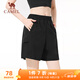 駱駝（CAMEL）運動(dòng)休閑短褲女透氣寬松顯瘦運動(dòng)褲子 Y25BAVLZ017 幻影黑 L