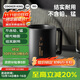 炊大皇馬克杯陶瓷杯茶杯經(jīng)典黑白泡茶杯咖啡杯早餐杯果汁水杯 黑色420ml