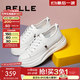 百麗（Belle）小白鞋女鞋商場(chǎng)款厚底增高一腳蹬單鞋透氣休閑鞋U8N1DAM3 白色 35 (225mm)