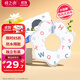 棉之潤一次性圍兜口水巾【50片裝】嬰兒旋轉免洗圍嘴寶寶隔水飯兜字母款
