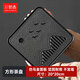 哲選（zhexuan） 方形小型仿烏金石茶盤(pán)家用簡(jiǎn)約小茶臺干泡瀝水功夫茶具儲水托盤(pán)