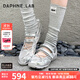 DAPHNE LAB方糖機能芭蕾鞋 瑪麗珍網(wǎng)面透氣女鞋 25年新款休閑運動(dòng)鞋 銀色 【口碑爆款】 36