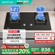 華帝（VATTI）家用燃氣灶臺嵌兩用雙灶具加高鍋架更穩一級能效5.2kW/5.0kW節能猛火灶臺i10073B 液化氣