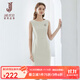經(jīng)典故事（JANE STORY）高端純色修身無(wú)袖連衣裙女夏季2025年新款氣質(zhì)收腰西裝內搭背心裙 T01米白色 S
