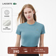 LACOSTE法國鱷魚(yú)女裝25夏季新款修身版羅紋棉質(zhì)T恤|TF5538 HD9/藍灰色 M 38