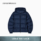 EMPORIO ARMANI/阿瑪尼官方旗艦新款男士80白鴨絨絎縫面包羽絨服外套秋季 UB118-海軍藍色 50 (L) (推薦：150-165斤)
