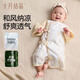 十月結(jié)晶小風(fēng)窗嬰兒夏季薄款紗布和袍衣服男女寶寶爬服新生兒連體衣