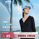 波司登（BOSIDENG）【斷碼清倉】防曬衣女短款涼感高倍修身顯瘦百搭連帽外套 【店長(cháng)推薦】黑色8056 S 160/84A