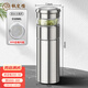 楓嵐情（FENGLANQ）999足銀茶水分離保溫杯銀內膽泡茶杯男士送禮550ML超大容量銀杯子 550ml鋼色 銀重85±2g