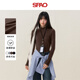 SPAO半高領(lǐng)薄絨長(zhǎng)袖T恤男女2025冬季打底衫顯瘦修身上衣SPCX25AD04XY 咖#純色 L