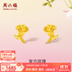 周六福（ZLF）  黃金耳飾女款足金999復古玫瑰優(yōu)雅花朵耳釘 計價(jià) 1.48g
