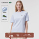 LACOSTE法國鱷魚(yú)女裝寬松型舒適純棉短袖純色簡(jiǎn)約圓領(lǐng)T恤|TF7215 J2G/嬰兒藍 M (165) 38