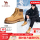 駱駝（CAMEL）【王俊凱同款】馬丁靴男秋冬2025新款大黃靴女戶外工裝登山靴會員 GE122W7757T 金黃色（男款） 41