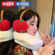 Rindu防凍耳罩冬季女士冬季學(xué)生戶(hù)外騎行耳包毛絨防寒防凍保暖耳捂子 紅色蘋(píng)果保暖耳罩