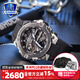卡西歐（CASIO） G-SHOCK鋼鐵黑暗之心明星同款藍天使GST-B100太陽(yáng)能男表運動(dòng)手表 GST-B400-1APRT